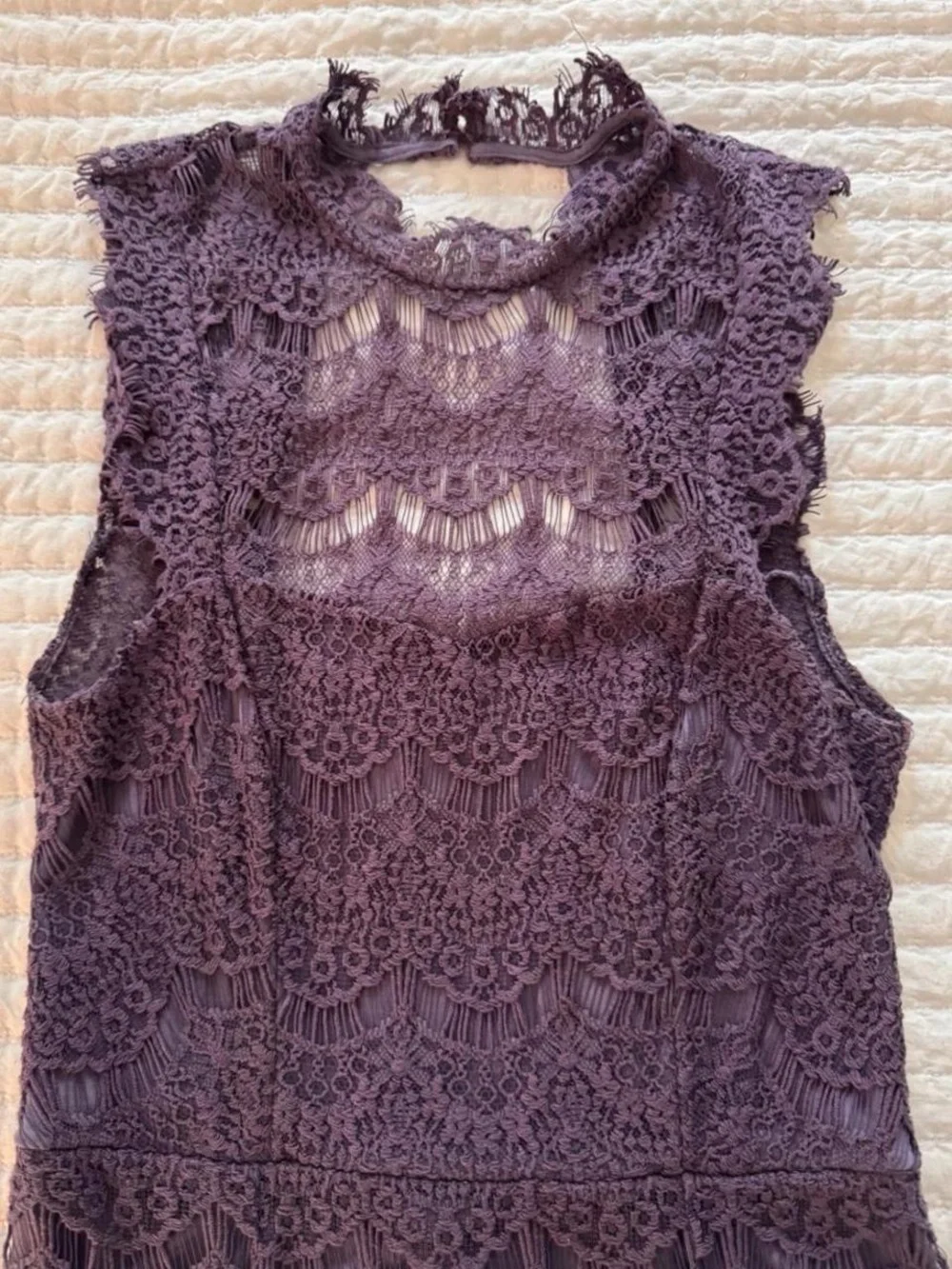 Free People purple Intimately Daydream lace mini dress- Size S